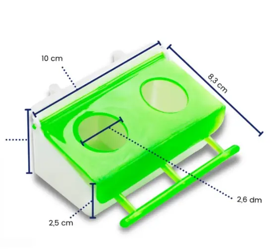 [OME-0002] COMEDERO DE AVES - DOBLE