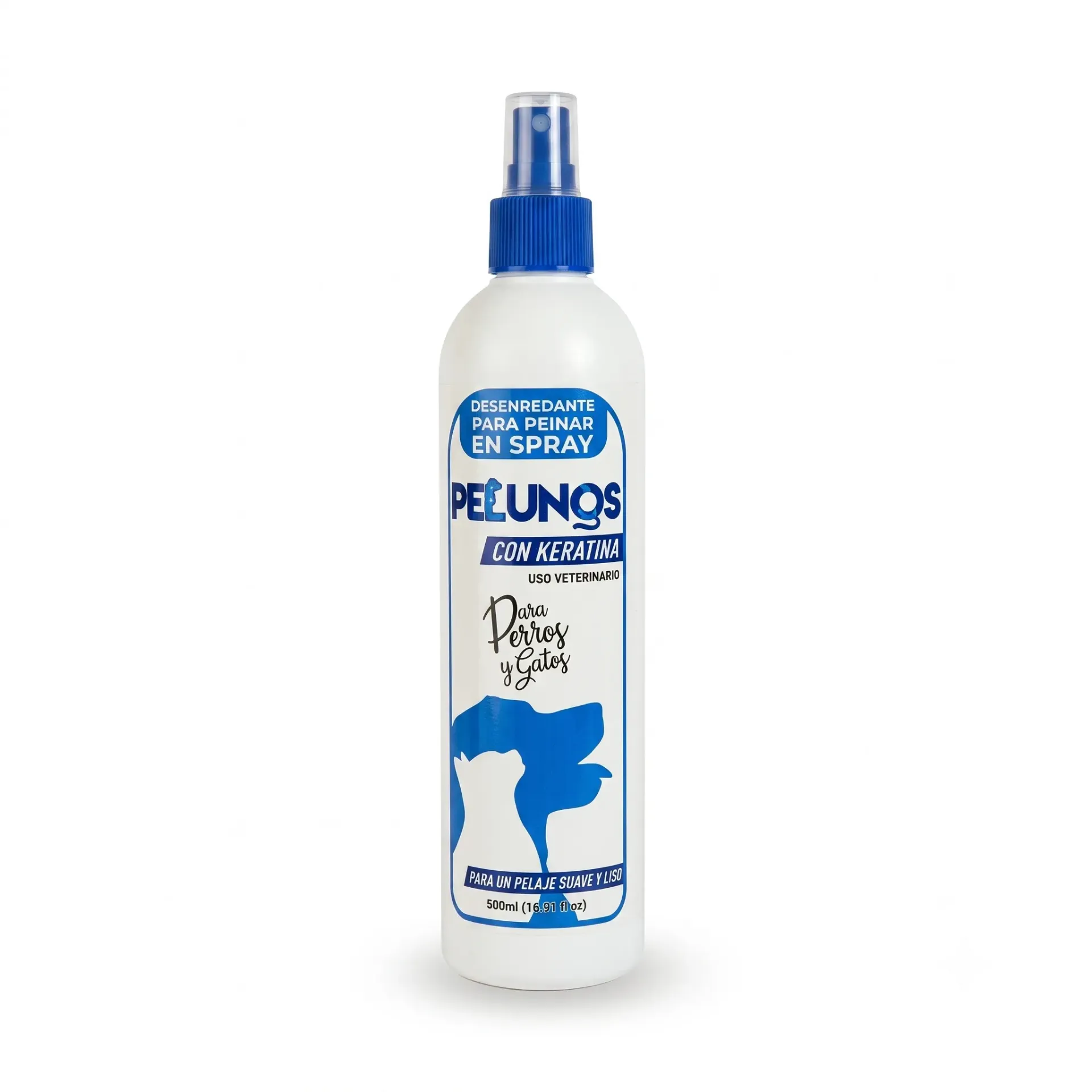 DESENREDANTE PARA MASCOTAS CON KERATINA PELUNOS  - 500 ML