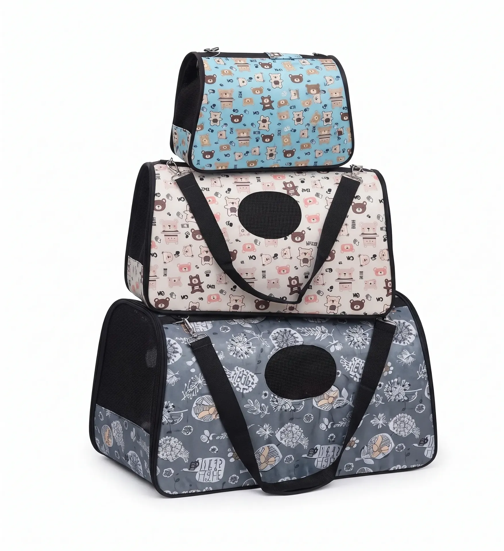 BOLSO CARGADOR MASCOTAS - JUEGO X 3