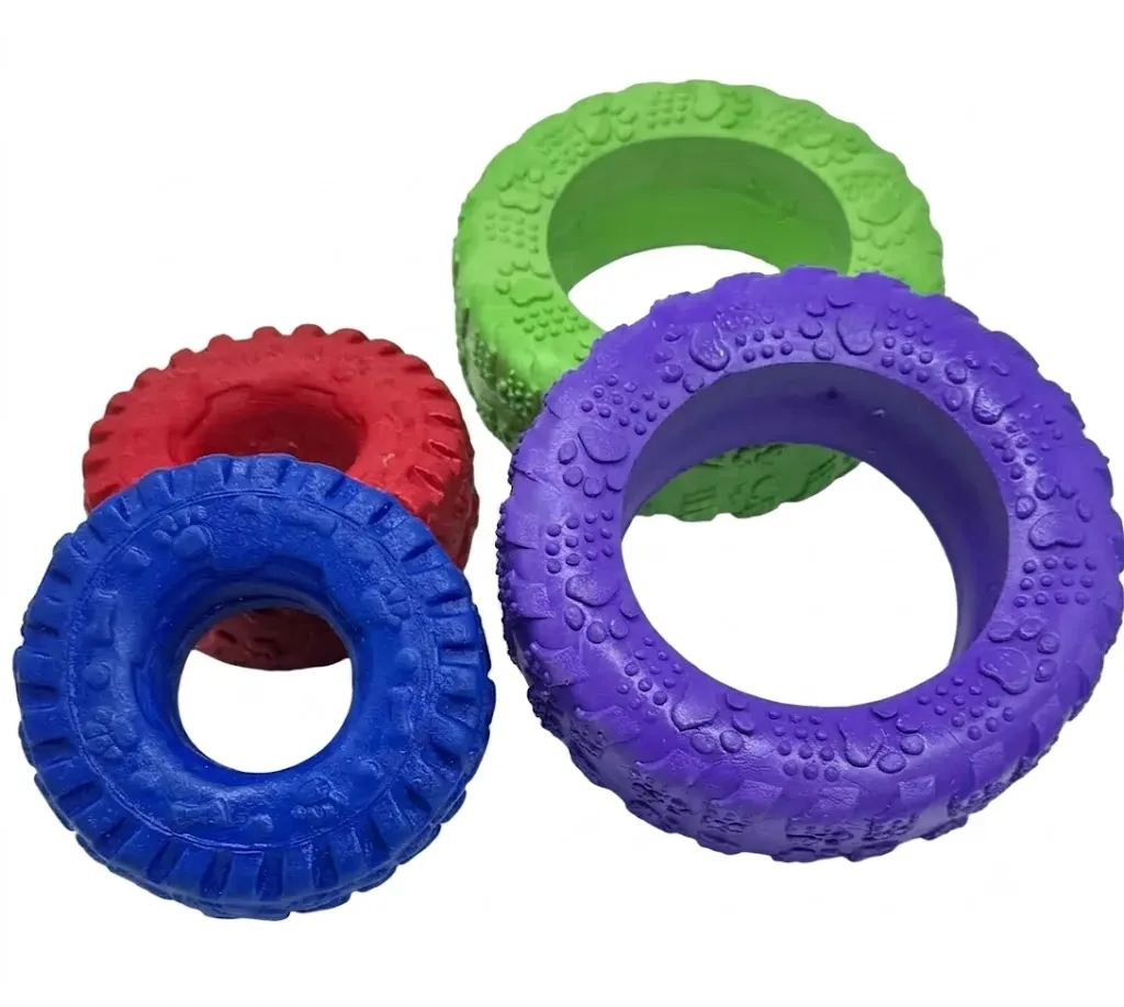 JUGUETE LLANTA MASCIZO PARA PERROS PEQUEÑA -  (10*4 CMTS)