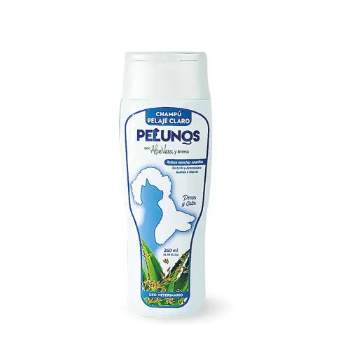 SHAMPOO PARA MASCOTAS PELUNOS - PELAJE CLARO - 260 ML.