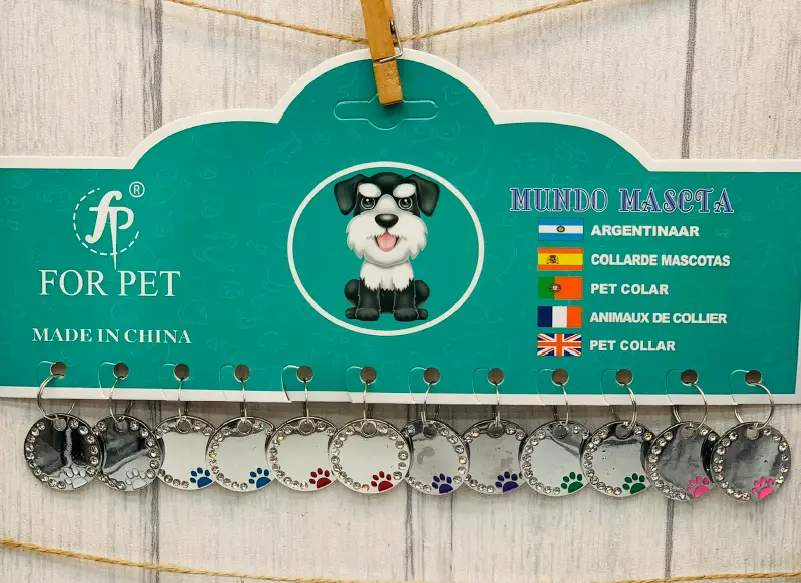 [PW-6010] PLACA REDONDA - PLATEADA