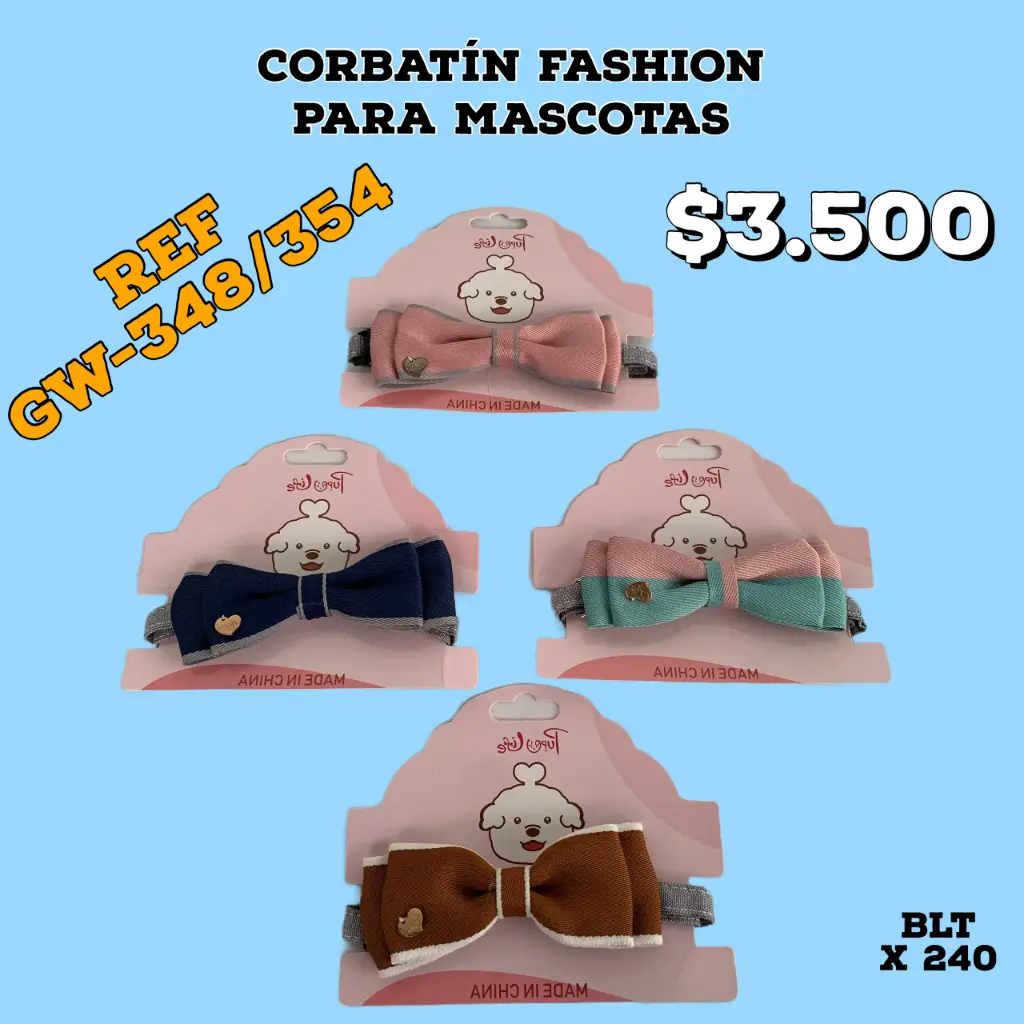 [GW-348(354)] COLLAR CORBATIN EN CARTON