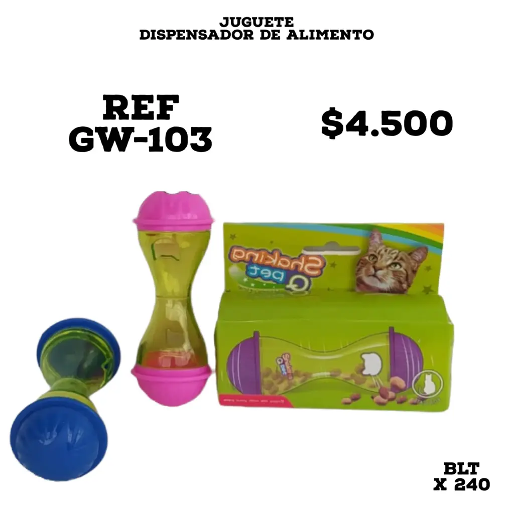 [GW-103] JUGUETE DISPENSADOR DE SNACK  - TUBULAR