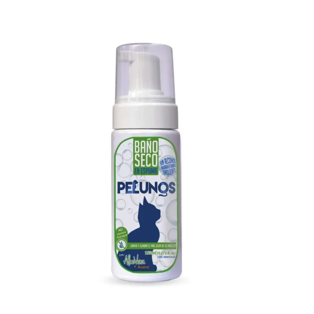 BAÑO SECO PARA GATOS EN ESPUMA - 150 ML - PELUNOS