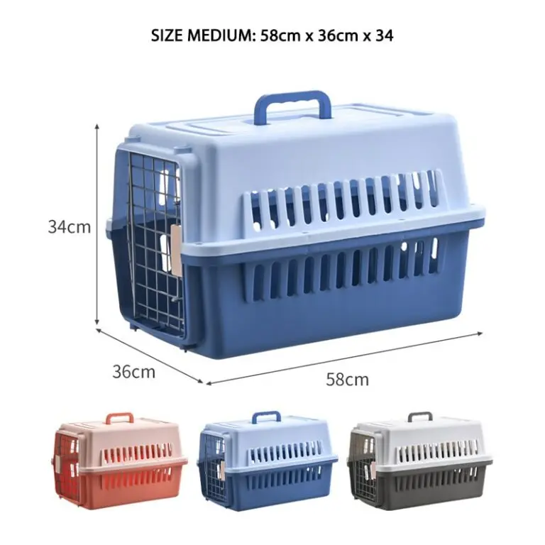 GUACAL PLASTICO - PUERTA METALICA (48*32*30)