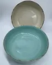 COMEDERO EN CERAMICA  - BORDE DORADO (20*6 cmts)