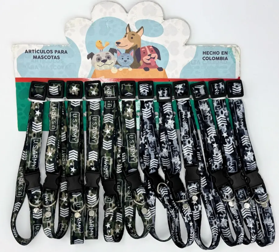 COLLAR ECONOMICO - CAMUFLADO (CARTON X 12)