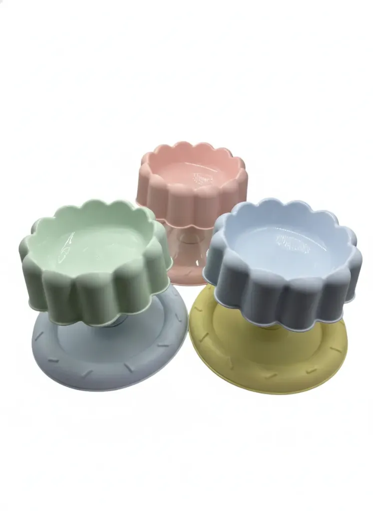 [OME-0513] COMEDERO ELEVADO EN FORMA DE FLOR (ANTI HORMIGAS)