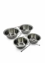 COMEDERO DOBLE BASE METALICA - 17 CMTS