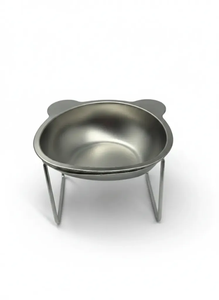 COMERO PARA MASCOTAS BASE METALICA - OVALADO