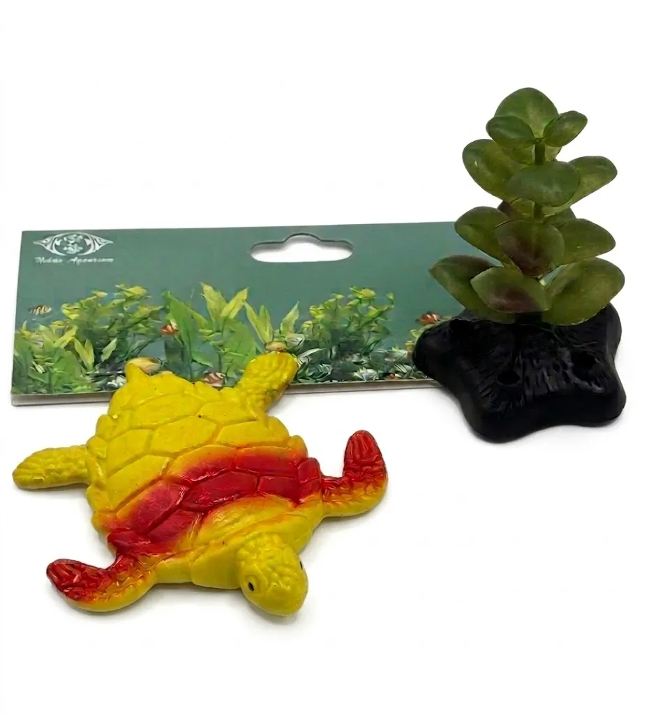 [OME-0289] DECORACION ACUARIO X 2 - TORTUGA