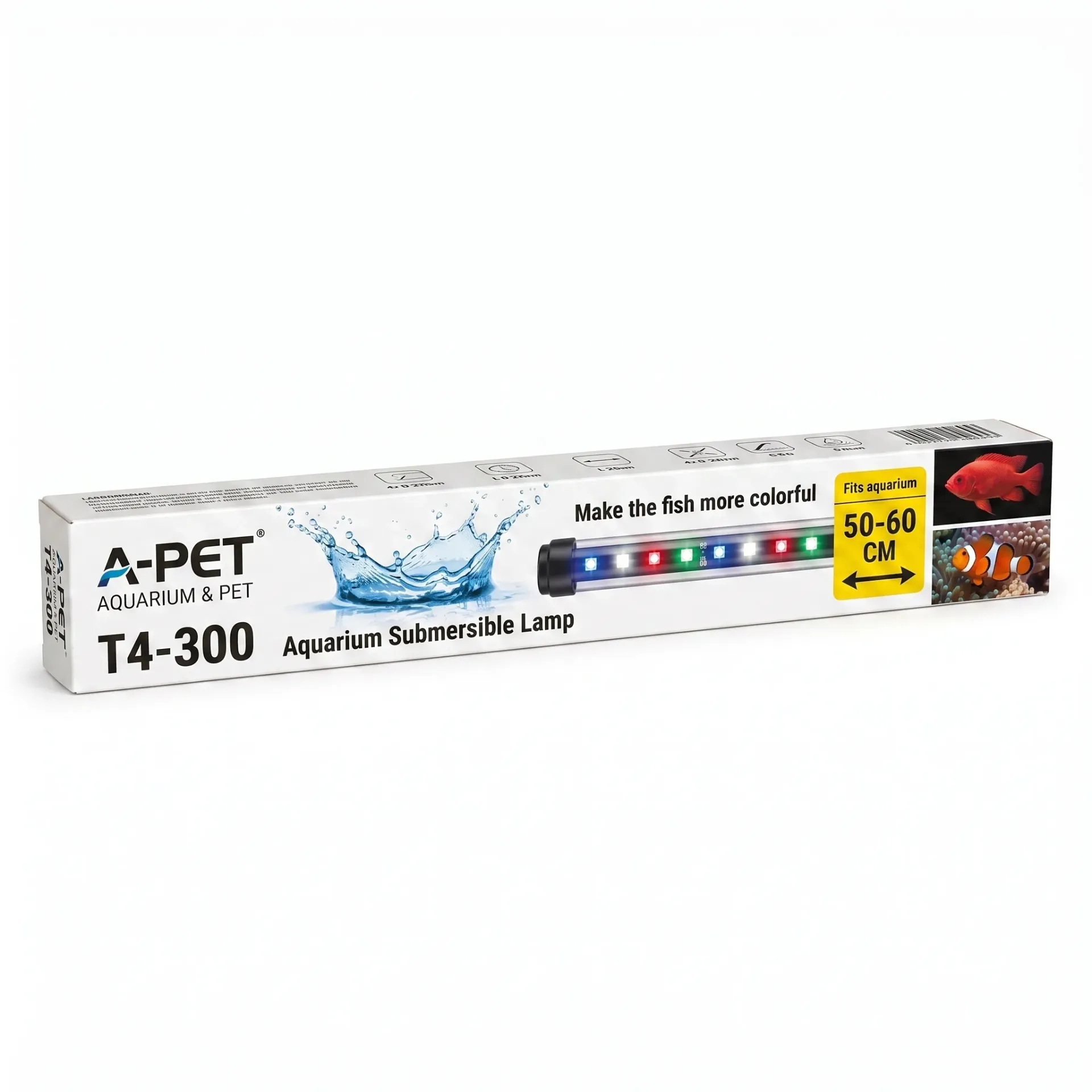 LUZ MULTI COLOR SUMERGIBLE PARA ACUARIOS - 42 CMTS