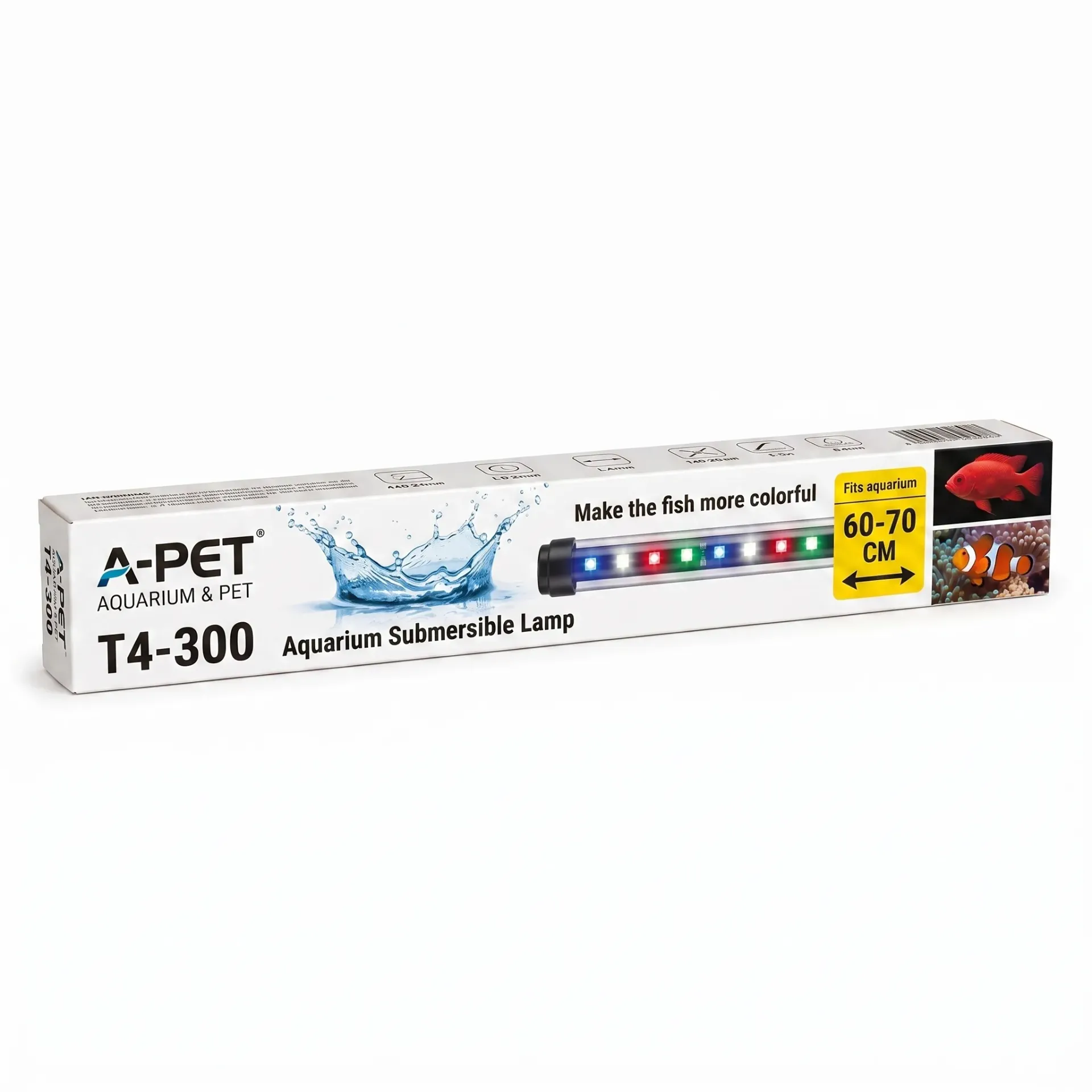 LUZ MULTI COLOR SUMERGIBLE PARA ACUARIO - 53 CMTS