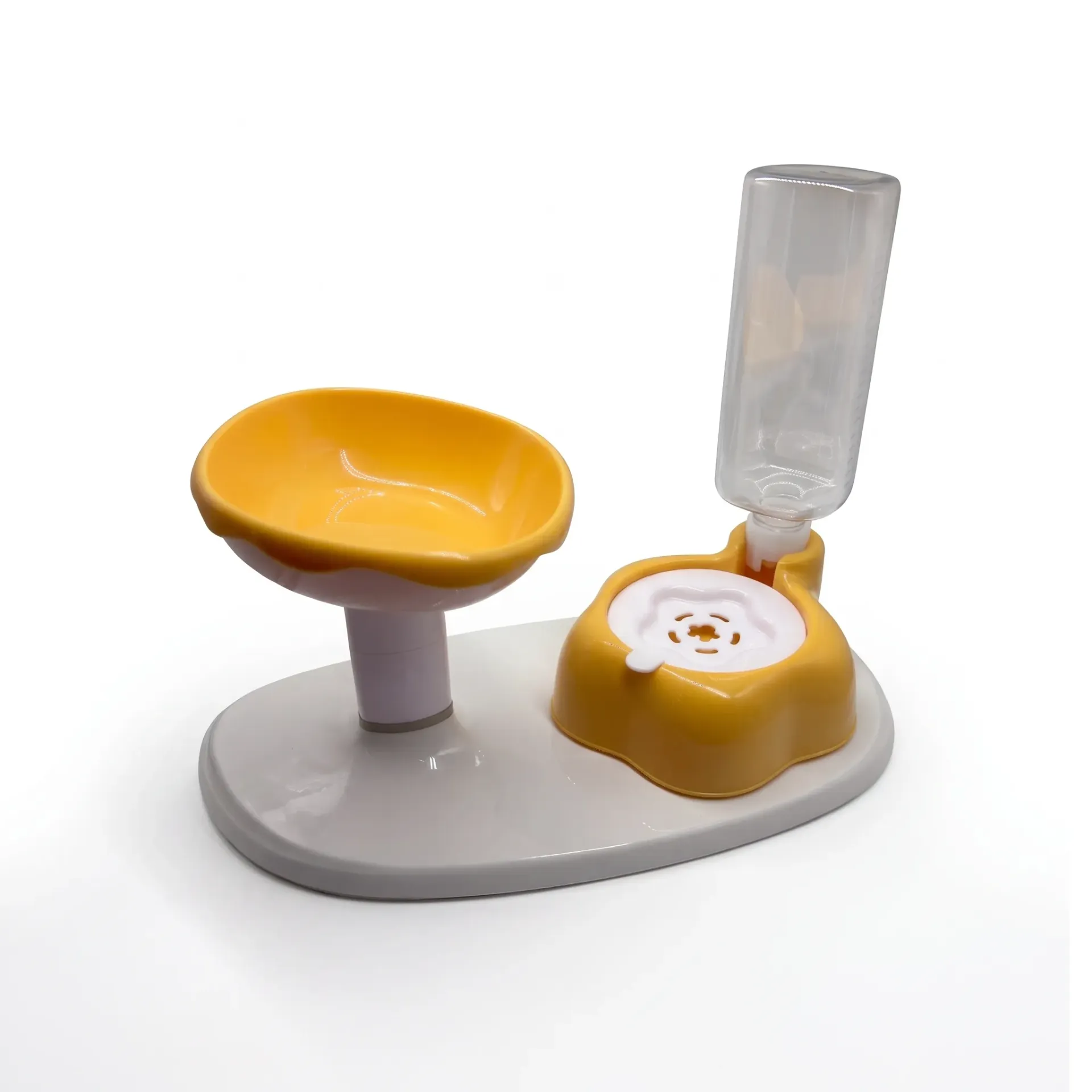 COMEDERO PARA MASCOTAS - ELEVADO CON DISPENSADOR DE LIQUIDOS