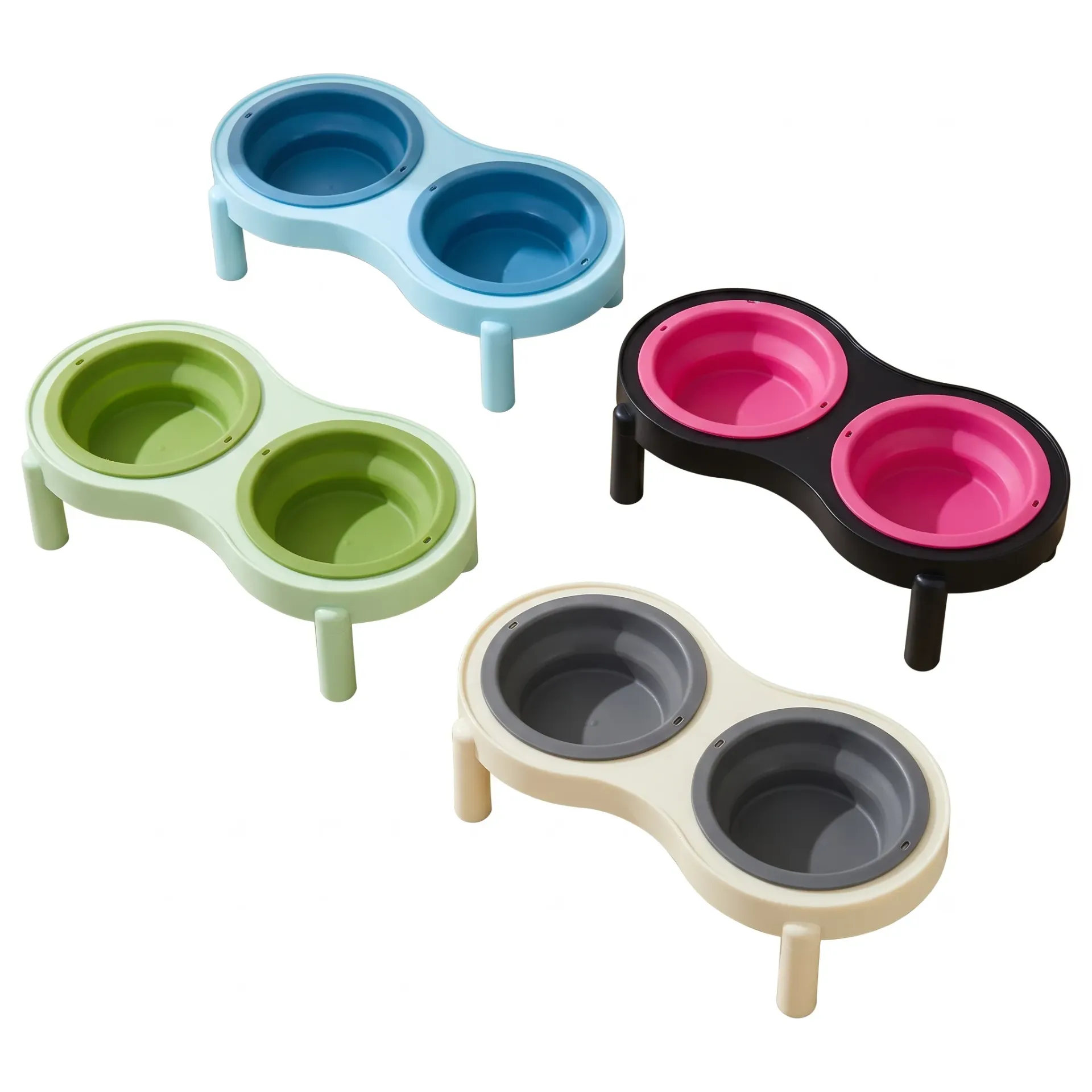 [OME-1067] COMEDERO PARA MASCOTAS - ELEVADO COCA PLASTICA RETRACTIL