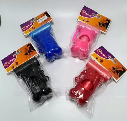 [OME-0081] PORTA BOLSAS HUESITO + 2 REPUESTOS