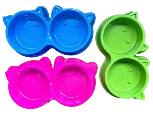 [OME-3307] COMEDERO CARA DE GATO - DOBLE