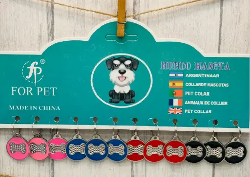 [PW-6009] PLACA REDONDA - HUESO PLATEADO