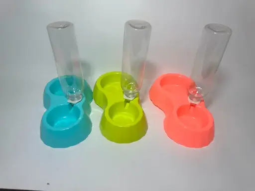 [OME-11109] COMEDERO DOBlE CON DISPENSADOR DE LIQUIDOS