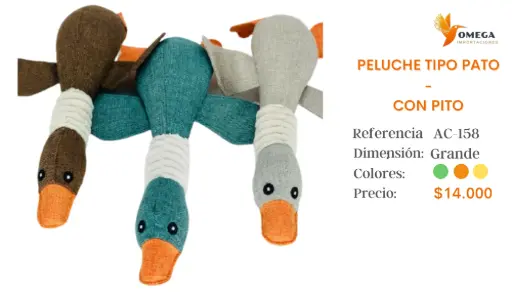 [AC-158] PELUCHE TIPO PATO - CON PITO