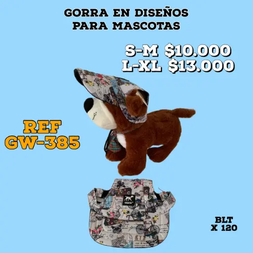 [GW-385-S] GORRA - ESTAMPADA  - TALLA S