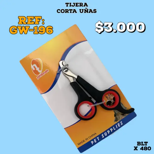 [GW-196] CORTA UÑAS TIJERA - PEQUEÑO